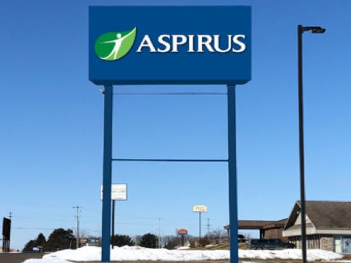 Outdoor commercial pylon sign.