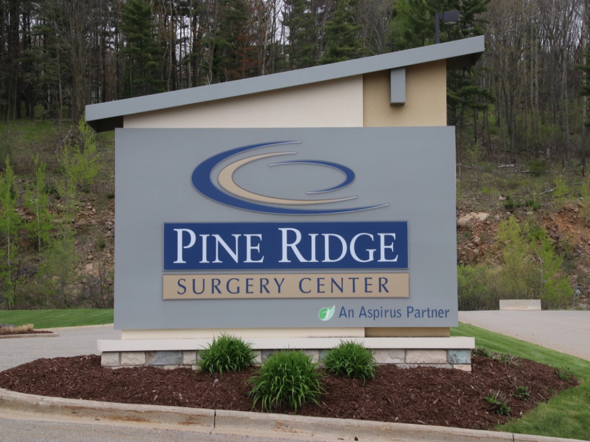 Surgery center signage.