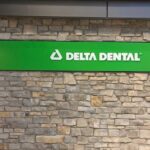 Custom lobby sign for dentist.