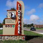 Lion's Park monument sign created by Graphic House.