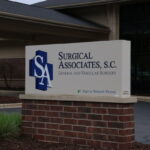 Medical office exterior sign.