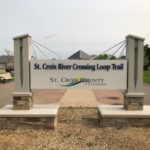 Beautiful Municipality sign for trail and parks entrance.